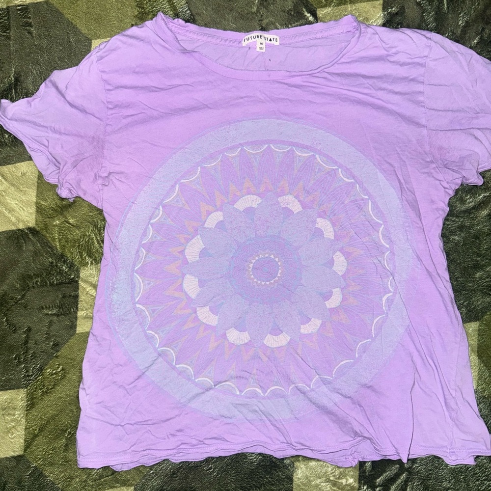 Future State Urban Outfitters Purple Mandala Graphic Tee - M